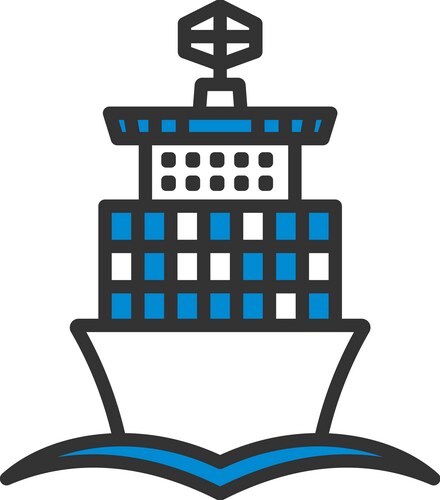 Container ship icon Royalty Free Vector Image - VectorStock