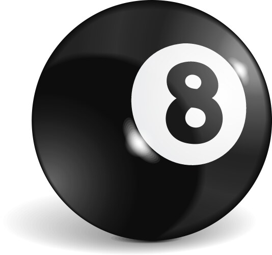 Billiard ball Royalty Free Vector Image - VectorStock