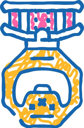 Programming game development icon doodle Vector Image
