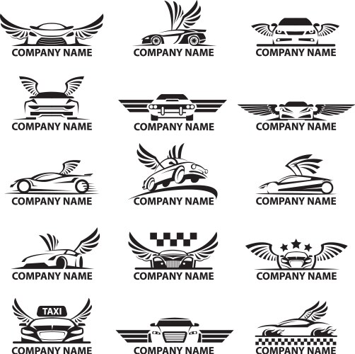 Car club logo set Royalty Free Vector Image - VectorStock
