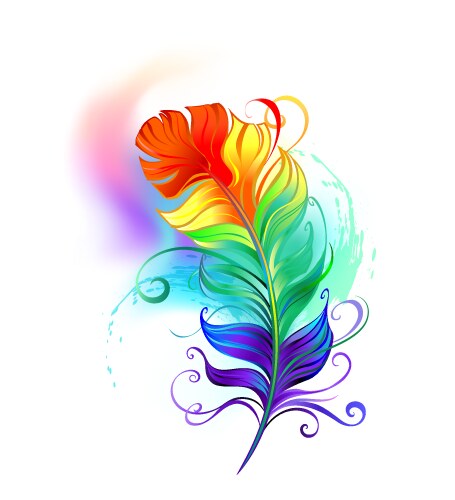 Rainbow hummingbird with infinity Royalty Free Vector Image