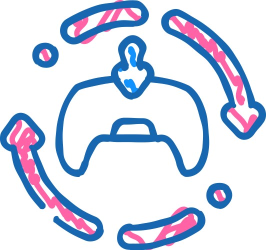 Programming game development icon doodle Vector Image