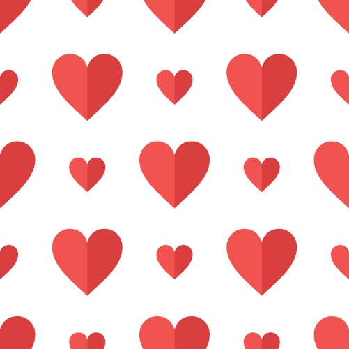 Abstract seamless hearts pattern Royalty Free Vector Image