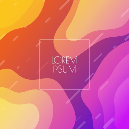 Yellow orange fluid gradient background Royalty Free Vector