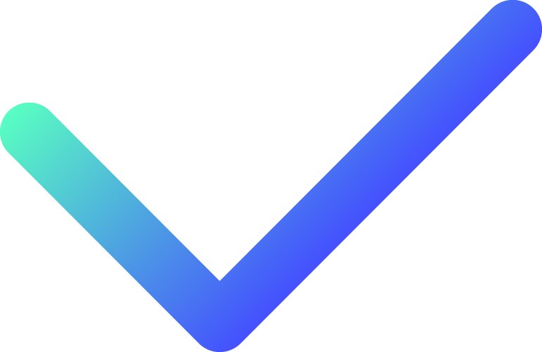 Check mark pixel perfect gradient linear ui icon vektorbild