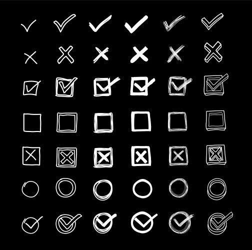 Checkbox Sketch Vector Images (over 860)