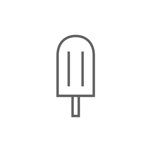 Ice Lolly Popsicle Cream Stick Icon Royalty Free Vector