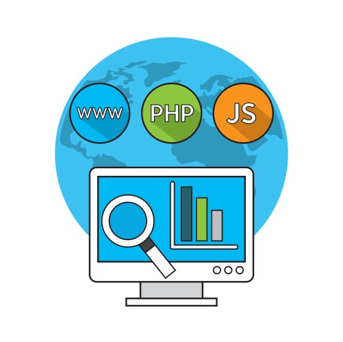 Software programming language icons vektorbild