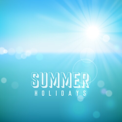 Summer tropical beach background Royalty Free Vector Image