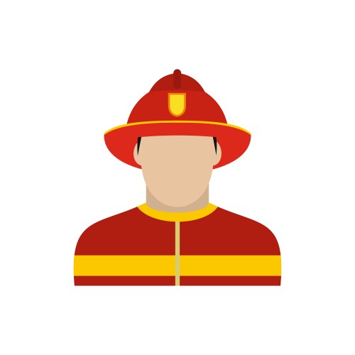 Isometric fireman under Royalty Free Vector Image