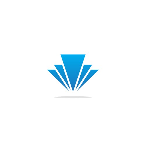 Business square shape line company logo Royalty Free Vector