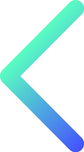 Left arrow pixel perfect gradient linear ui icon vector image