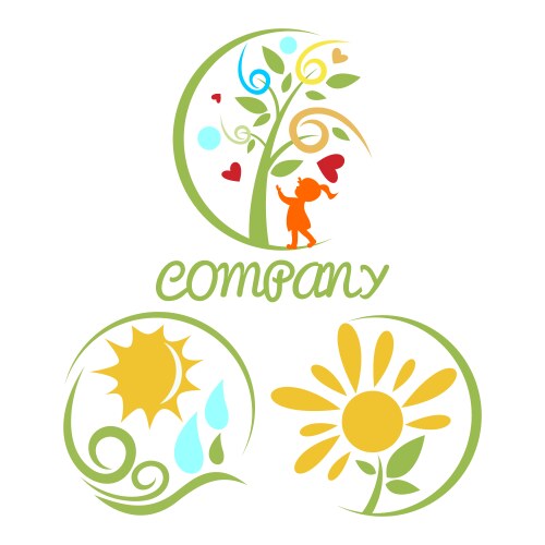 Kindergarten logo Royalty Free Vector Image - VectorStock