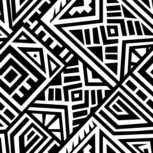 Abstract seamless pattern in ethnic style Vector Image