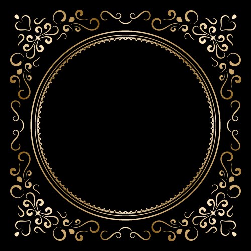 Royal background with golden frame Royalty Free Vector Image