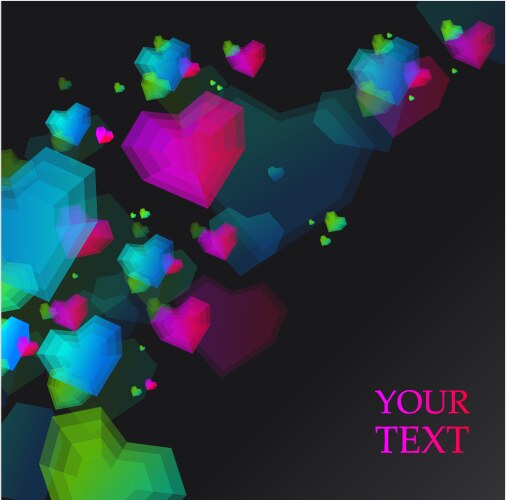 Red hearts Royalty Free Vector Image - VectorStock