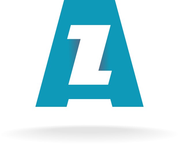 letters a and z logo vector