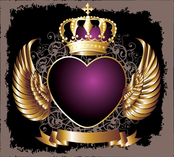 Royal coat of arms - crown shield Royalty Free Vector Image