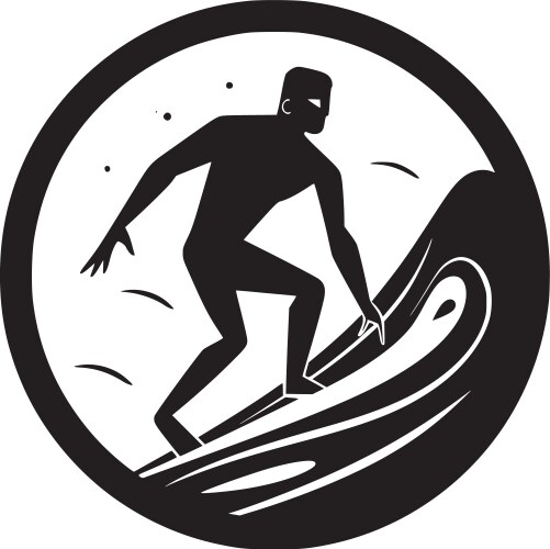 Surf Board Black and White Vector Images (over 1,800)