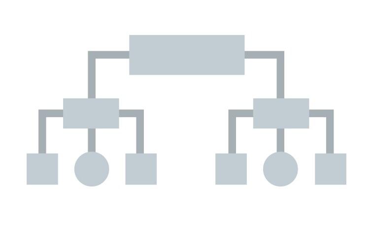 Architecture diagram in programming environment vector image