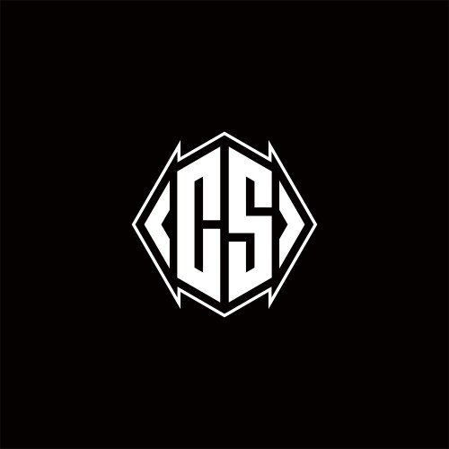 Modern Shield Monogram Logo Template – Royalty-Free Vector | VectorStock