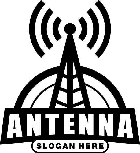 Radio antenna component icon Royalty Free Vector Image