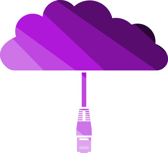 Network cloud icon vector image