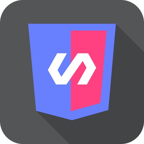 Web development shield sign html5 vector image
