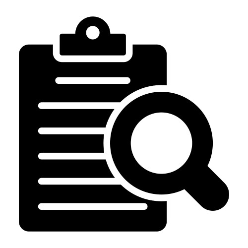 Audit file icon user interface as a simple sign vektorbild