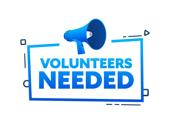 Volunteers needed speech bubble Royalty Free Vector Image