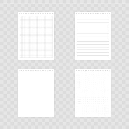 Notebook mockup with place for your image text vector image