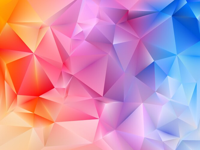 Triangles colorful texture abstract net shape set vector image