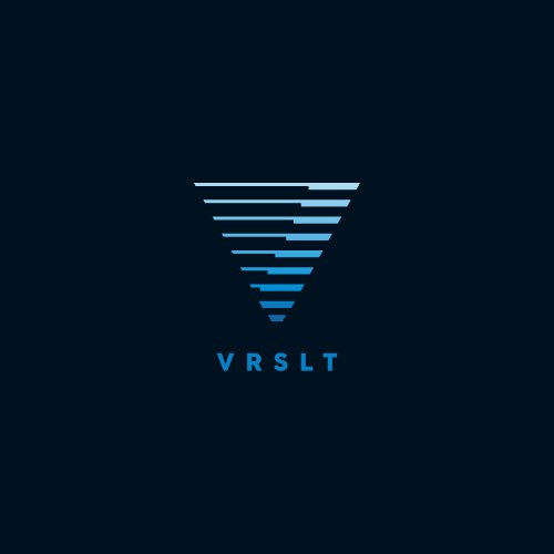 Initial letter v logo design template Royalty Free Vector