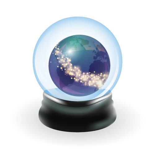 Snow globe Royalty Free Vector Image - VectorStock