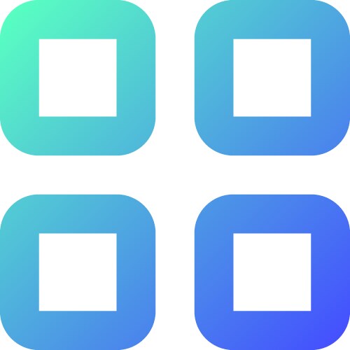 Bento like menu pixel perfect gradient linear ui vector image