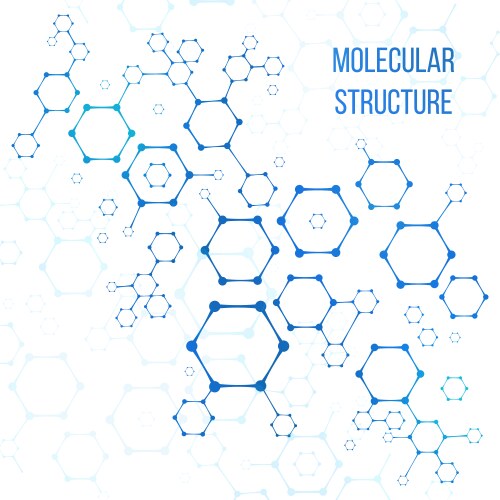 Molecular Structure & Coding vector image