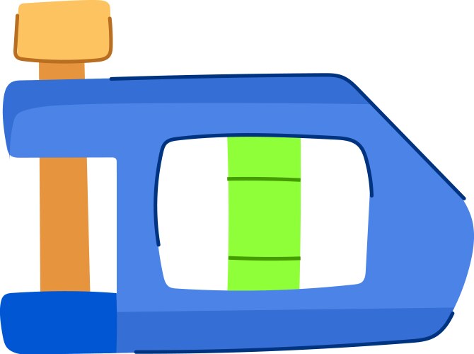 Ruler level tool cartoon Royalty Free Vector Image
