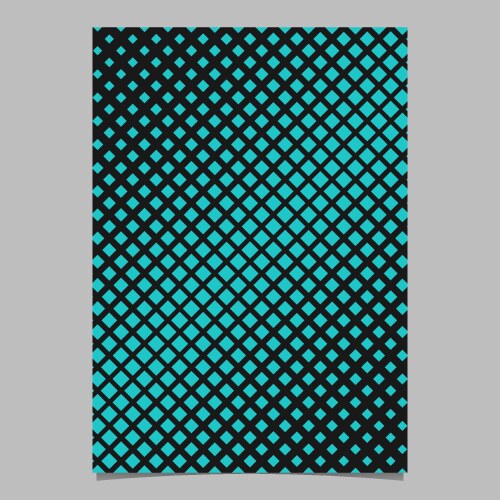 Retro halftone diagonal square pattern background vector image