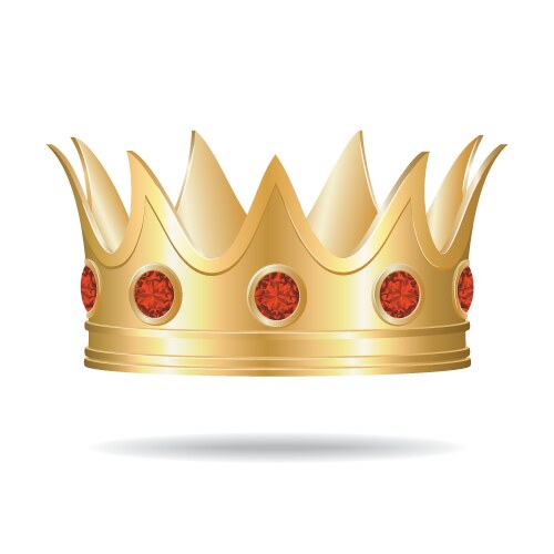 Gold crown icon Royalty Free Vector Image - VectorStock