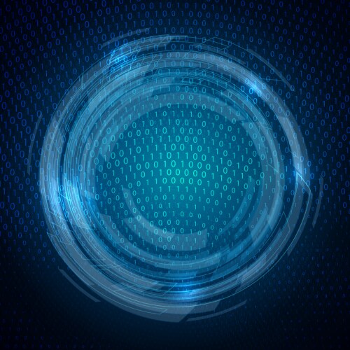 Digital Binary Code Background vector image