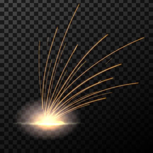 Electric Welding Sparks Vector Image