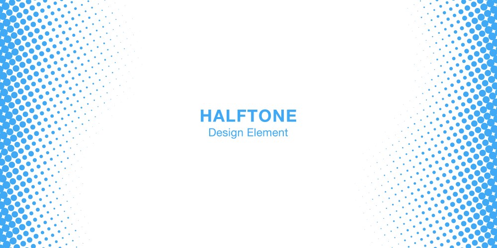 halftone wavy frame banner water vector