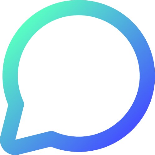 Comment pixel perfect gradient linear ui icon vector image