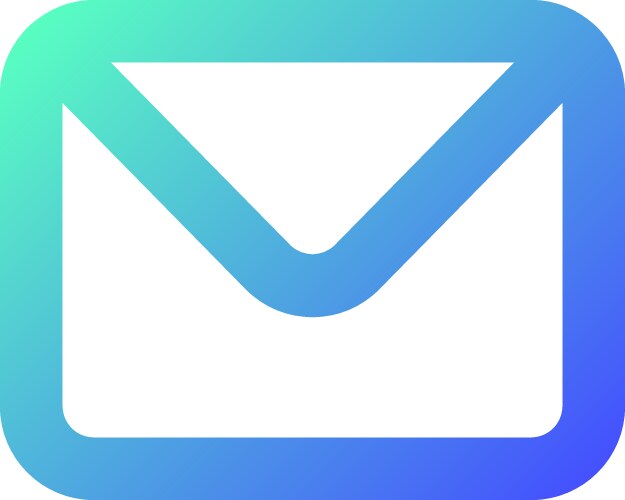 Unread message pixel perfect gradient linear ui vector image