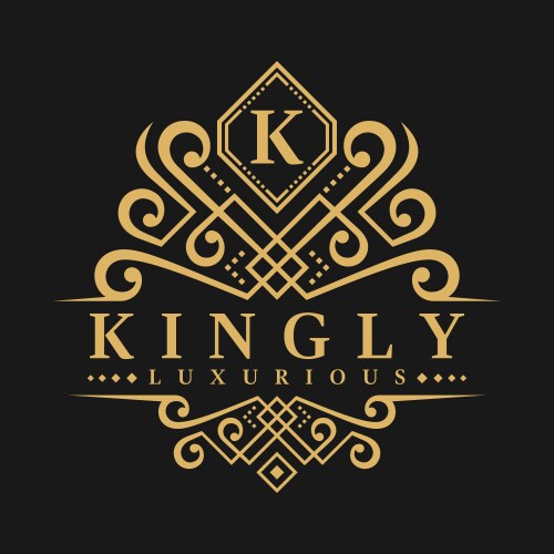 Elegant Letter K Monogram Logo Vector Image