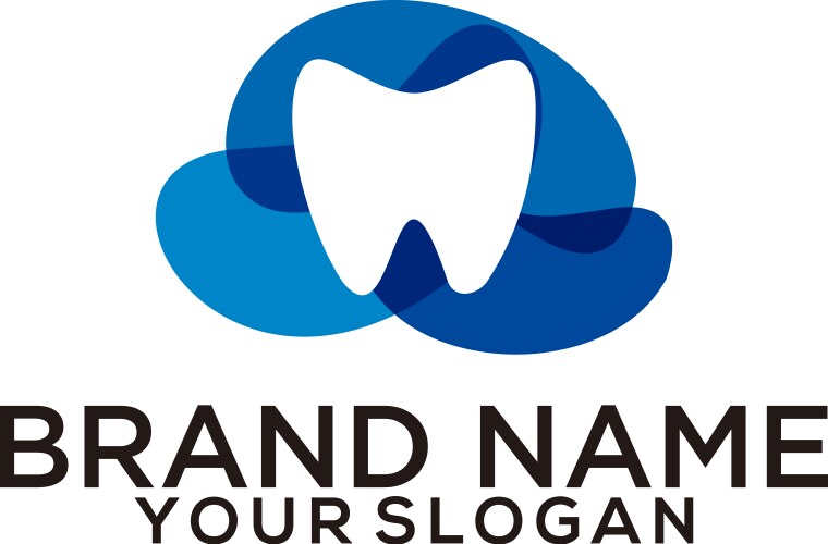 dental logo vector image