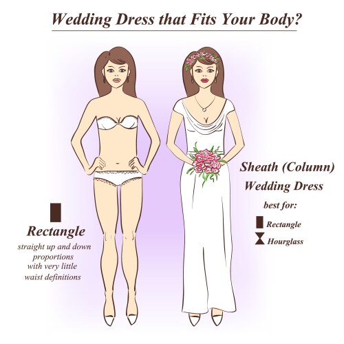 woman in underwear and sheath wedding dress vector image