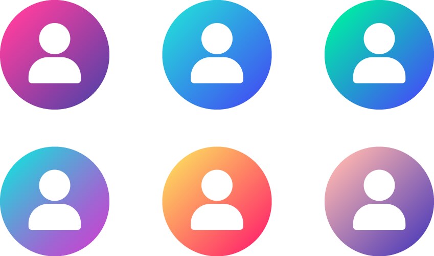 User account ui web button elements vector image