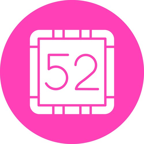 52 fifty number Vector Images & Graphics for Commercial Use | VectorStock