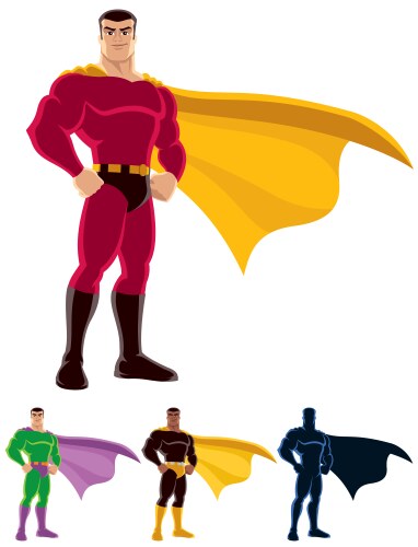 superhero vector image